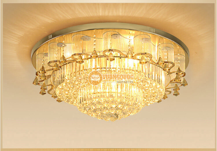 Đèn ốp trần pha lê cao cấp kiểu dáng sang trọng CM206-7